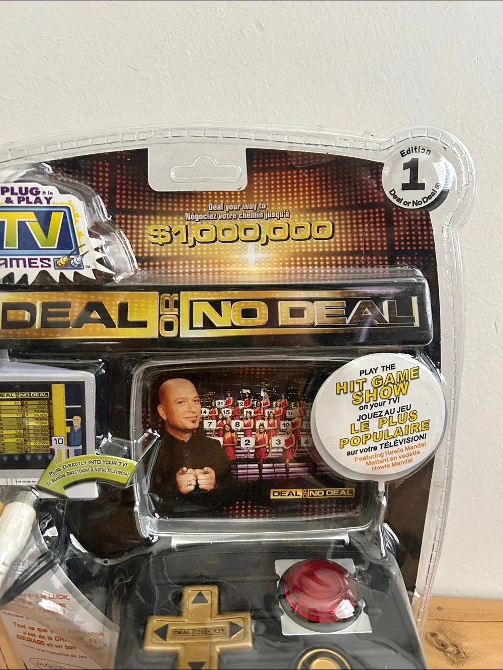 Deal or No Deal Plug & Play TV Game Console - Black & Gold